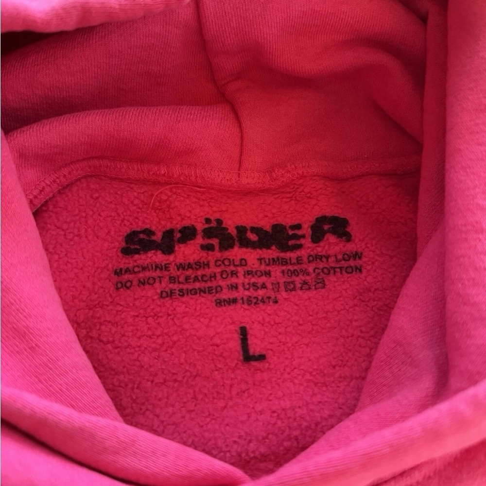 Sp5der P*nk Hoodie - Picture 2 of 3